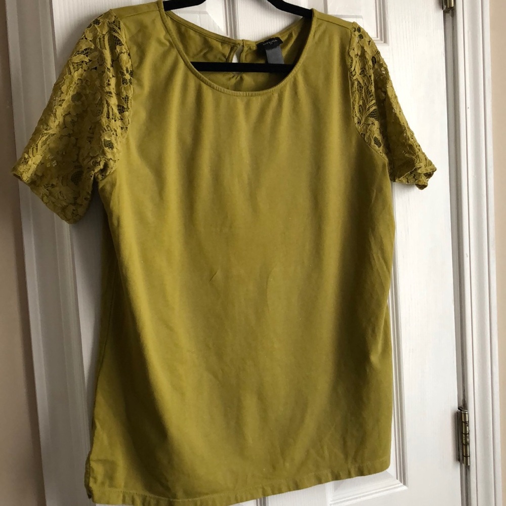 Lace sleeve top